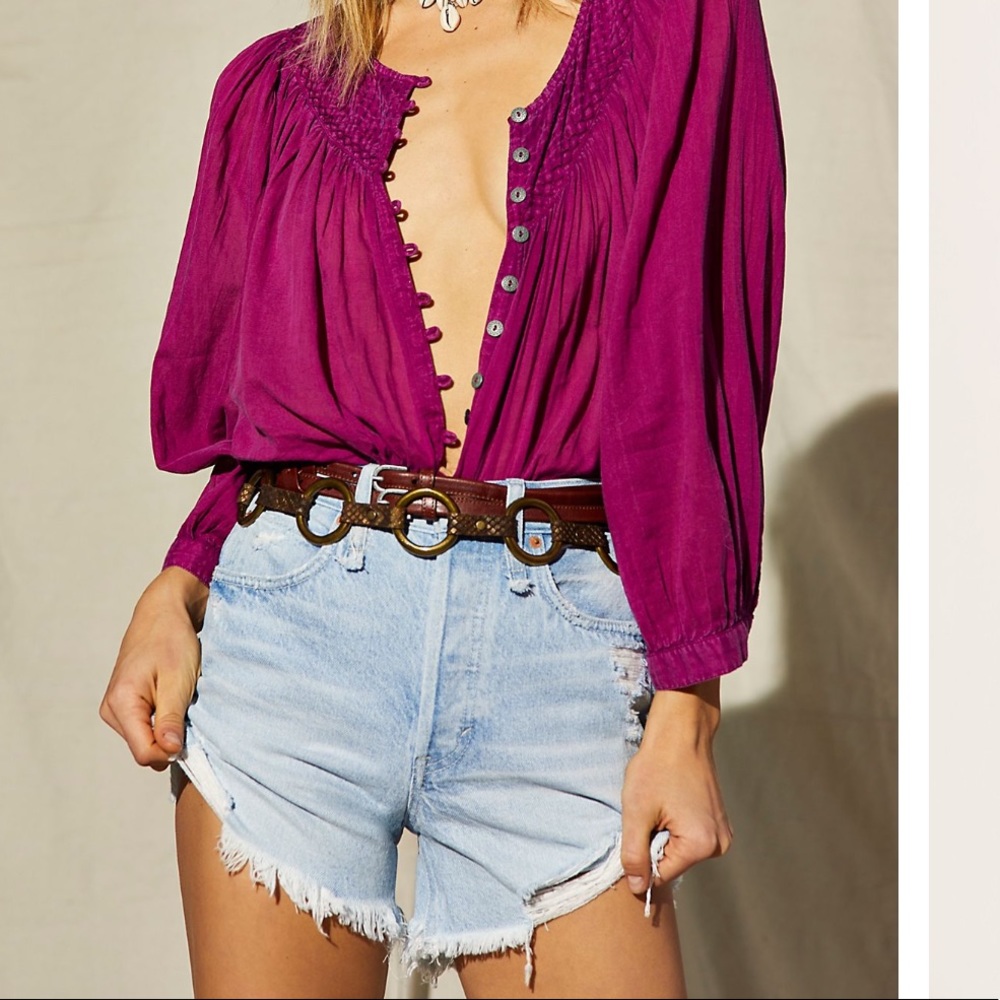 Free People denim cutoffs size 31